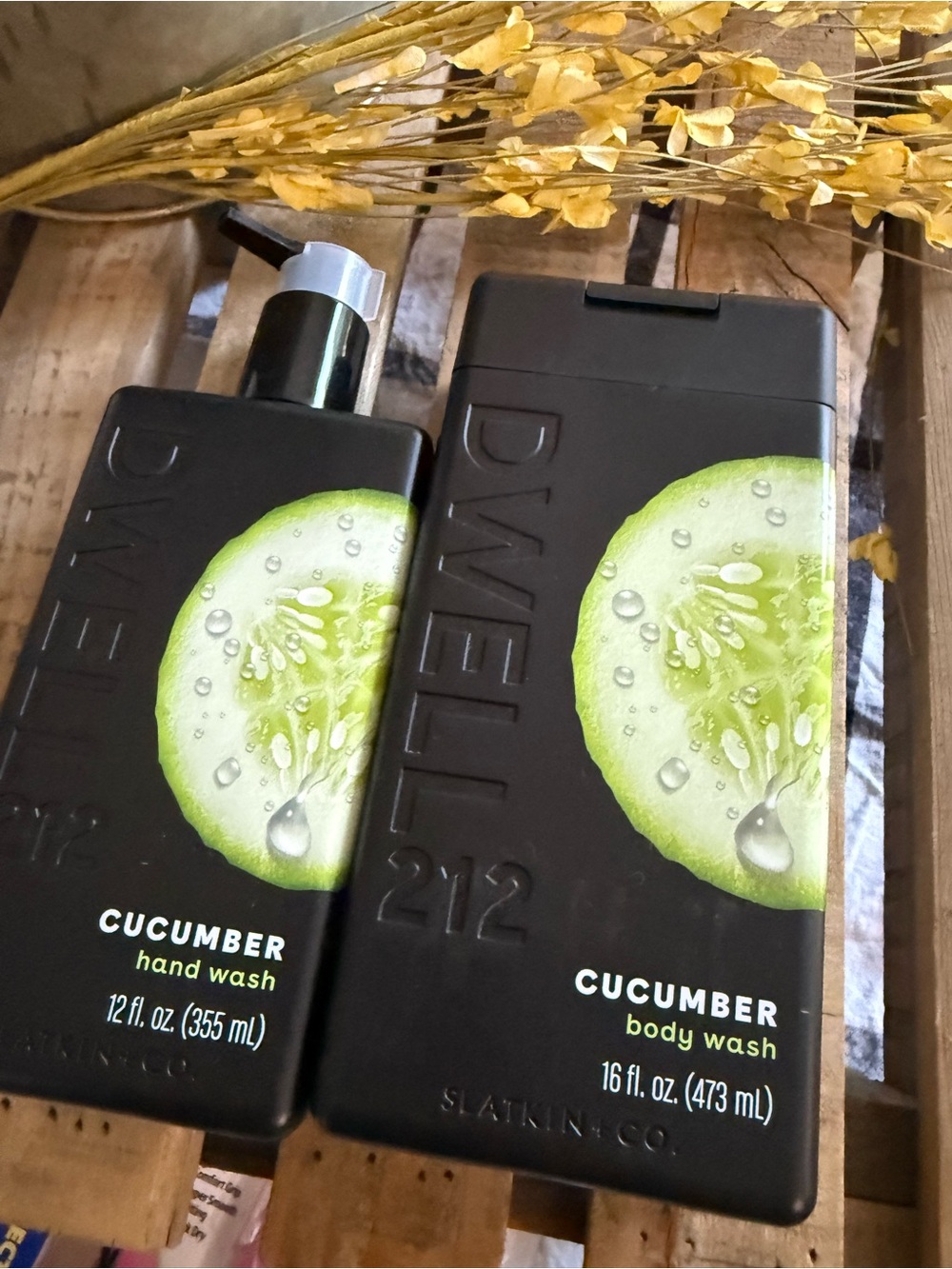 DWELL212 Cucumber Body & Hand Wash Duo -
